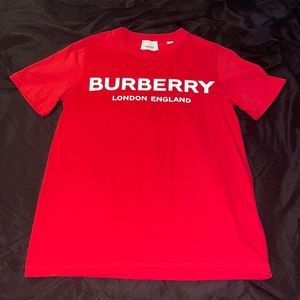 Burberry kids logo t shirt